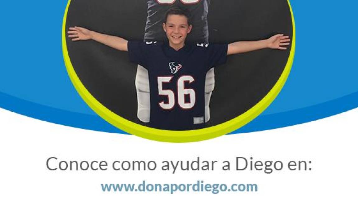Buscan candidatos a donación de médula ósea para Diego