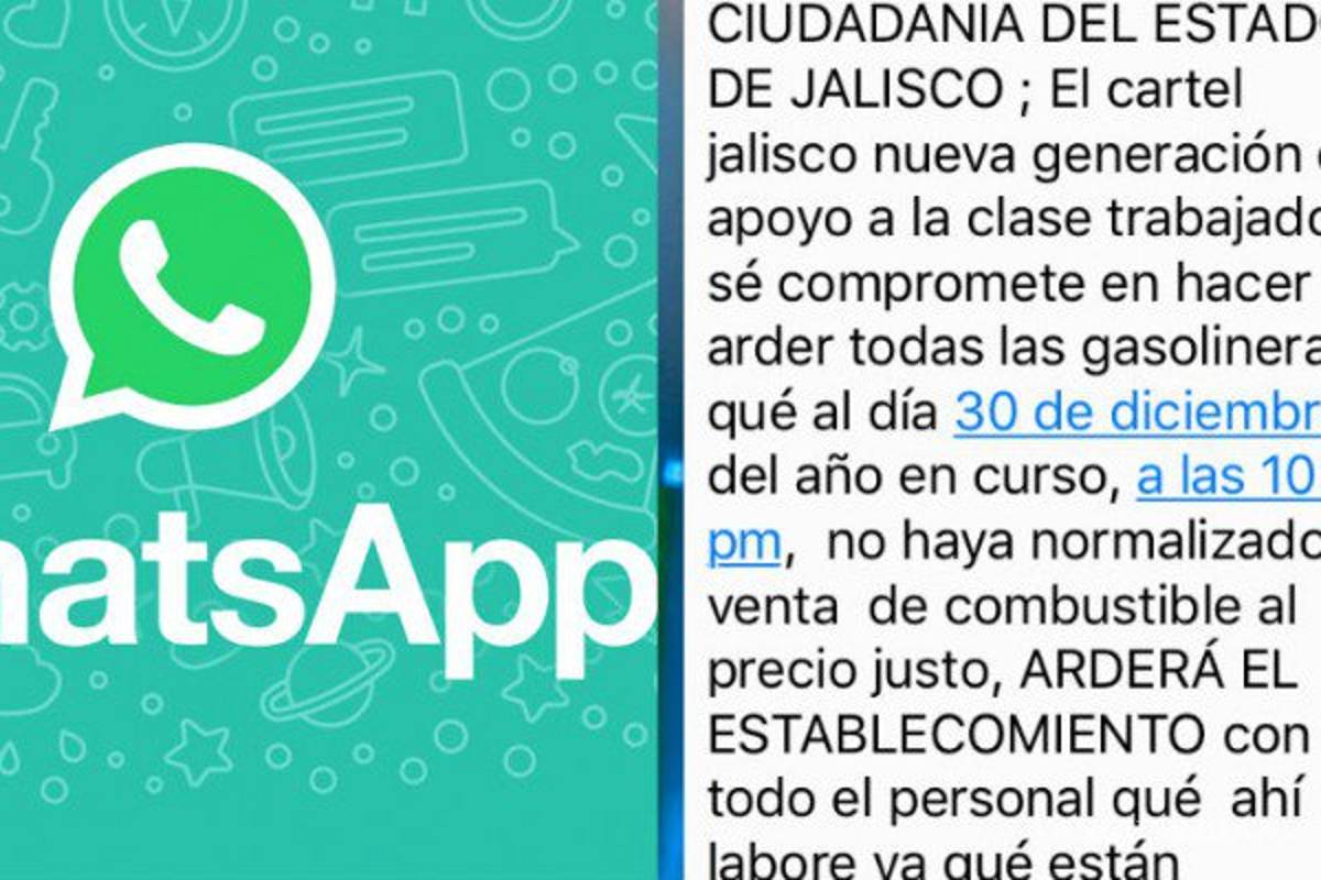 $!Fiscalía investiga supuesta amenaza de ataques a gasolineras por el Cártel Jalisco