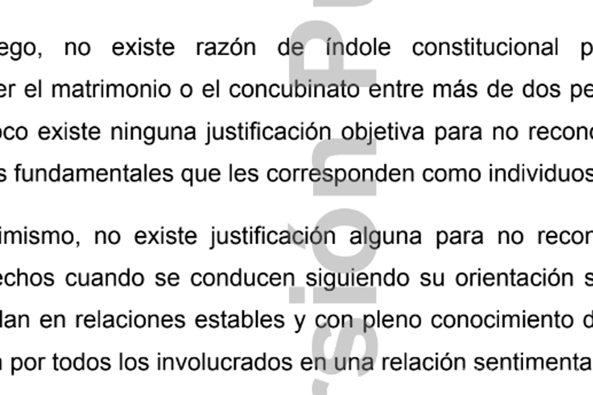$!Se trataría del primer amparo en México que beneficiaría legalmente a las parejas poliamorosas.