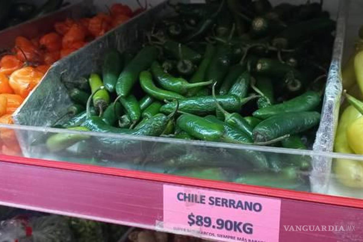 En 2 años se encarece 200% el chile serrano en Saltillo; llega a los 99 pesos