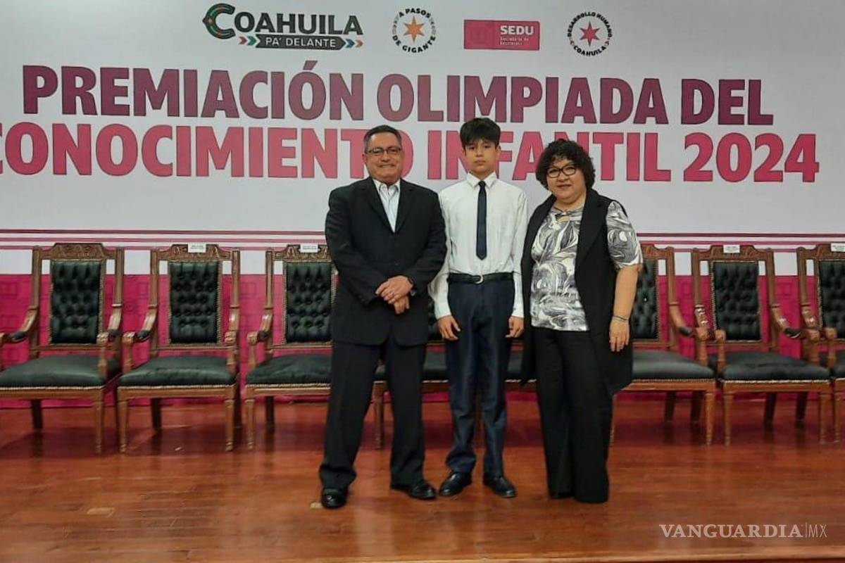 El orgullo de Coahuila: obtiene pequeño fronterense quinto lugar en la Olimpiada del Conocimiento 2024