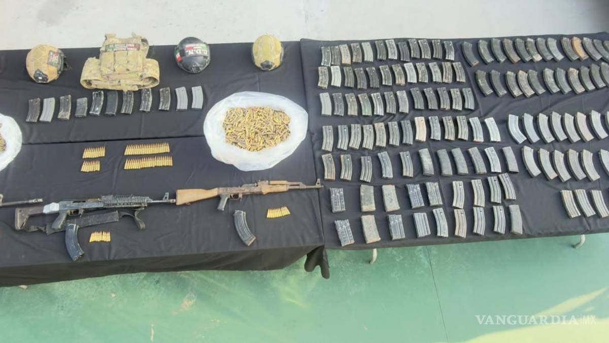 Decomisan armamento de alto calibre y vehículos en Parás, Nuevo León