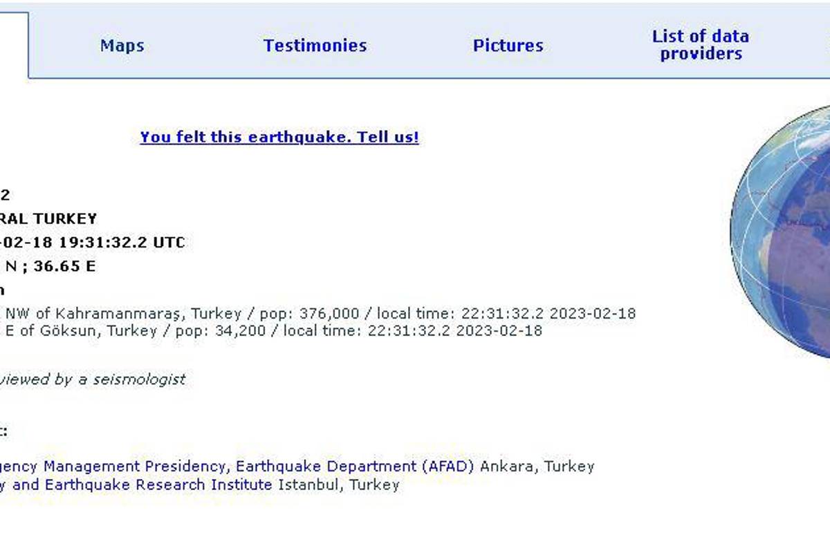 Sismo de 5.2 grados sacude Turquía: EMSC confirma movimiento telúrico