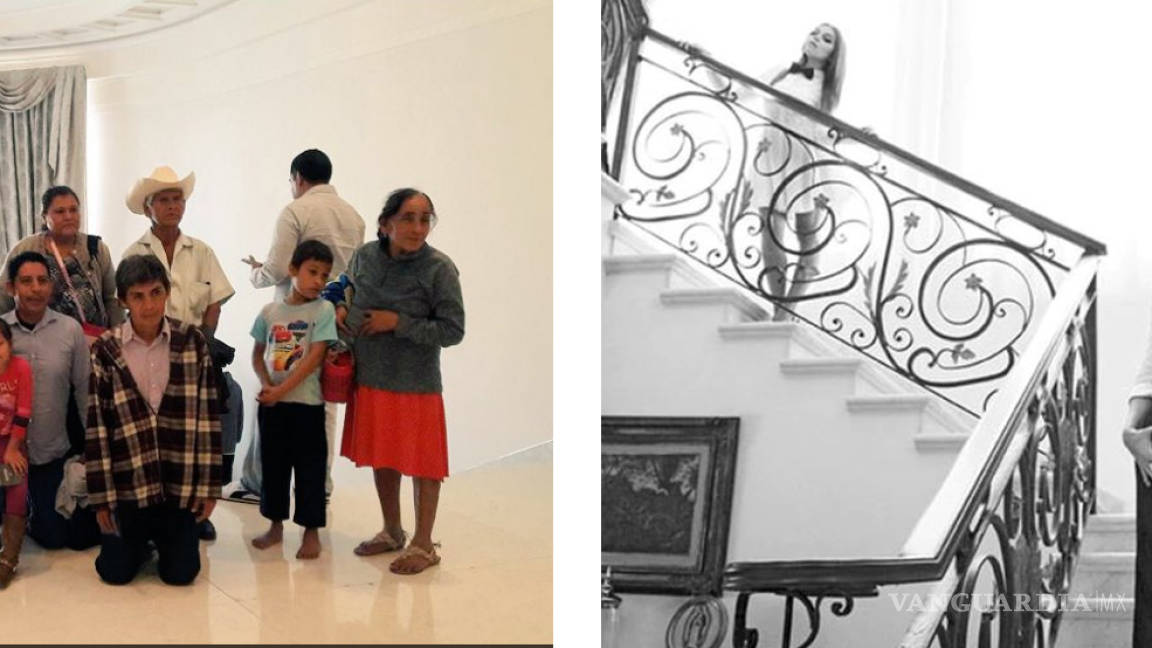 Las fotografías que muestran el contraste en Los Pinos en la era AMLO... una familia acapulqueña vs Angélica Rivera, ex primera dama