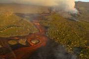 Lava de la erupción del Volcán Wolf en la Isla Isabela, en las Islas Galápagos, Ecuador. AP/Wilson Cabrera/Oficina de Comunicaciones del Parque Nacional Galápagos
