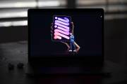 Visto en la pantalla de un dispositivo en La Habra, California, el CEO de Apple, Tim Cook, presenta el nuevo iPad mini durante un evento virtual realizado para anunciar nuevos productos Apple. AP/ Jae C. Hong