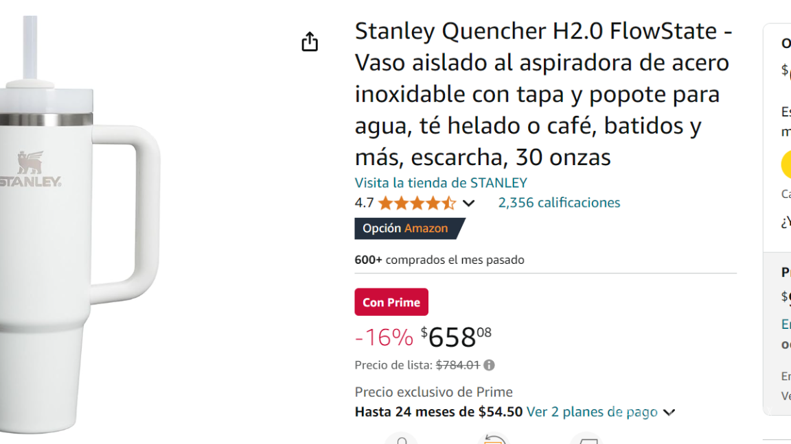 $!Amazon Prime Big Deal Days: este es el Stanley Quencher que puedes encontrar en descuento