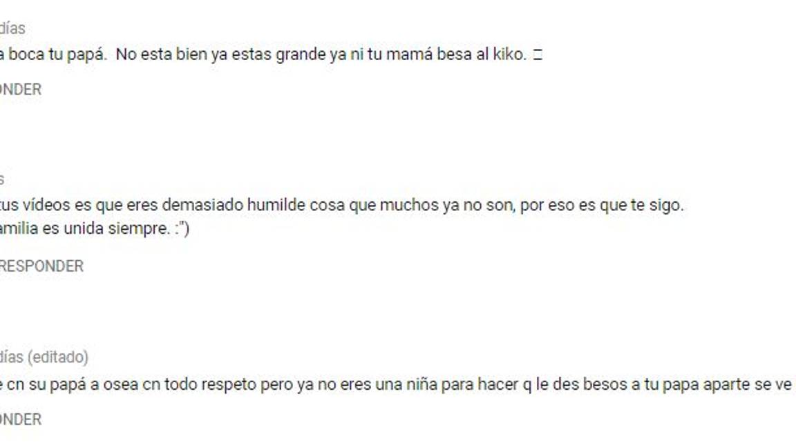 $!Beso en la boca entre 'Gomita' y su papá causa polémica en redes sociales