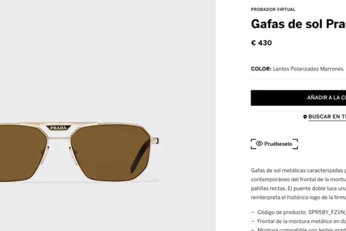 $!Los lentes son polarizados y de armazón plano.