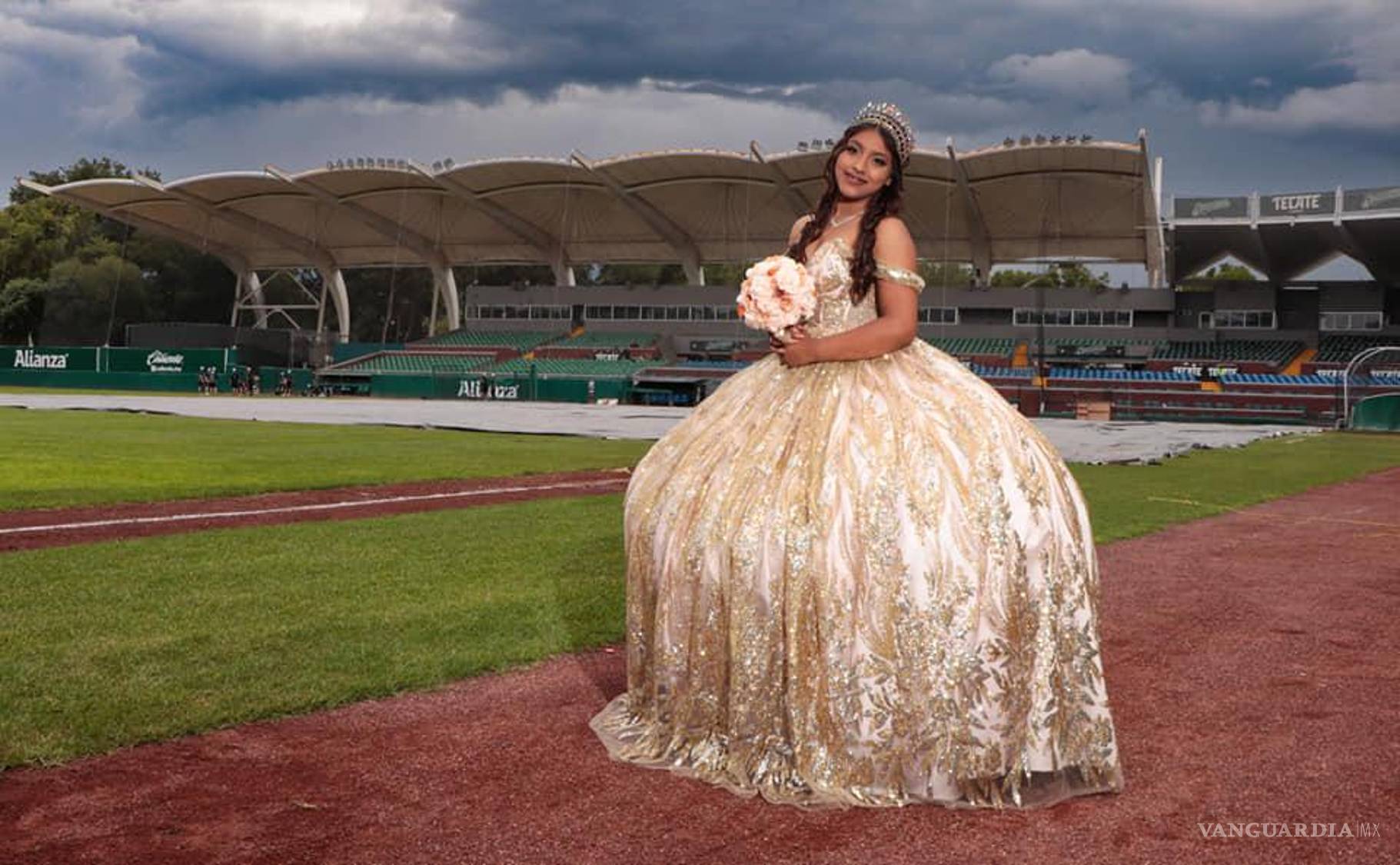 $!En el parque de beisbol de Saltillo.