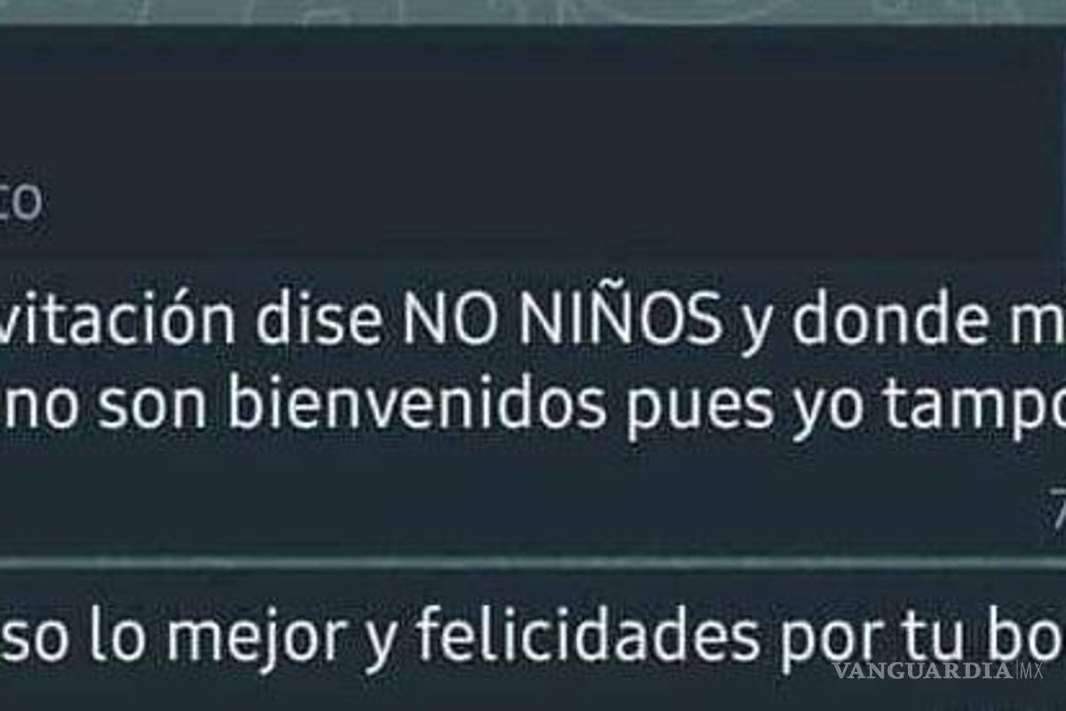 ‘SIN NIÑOS’, invitación a boda genera polémica en Twitter