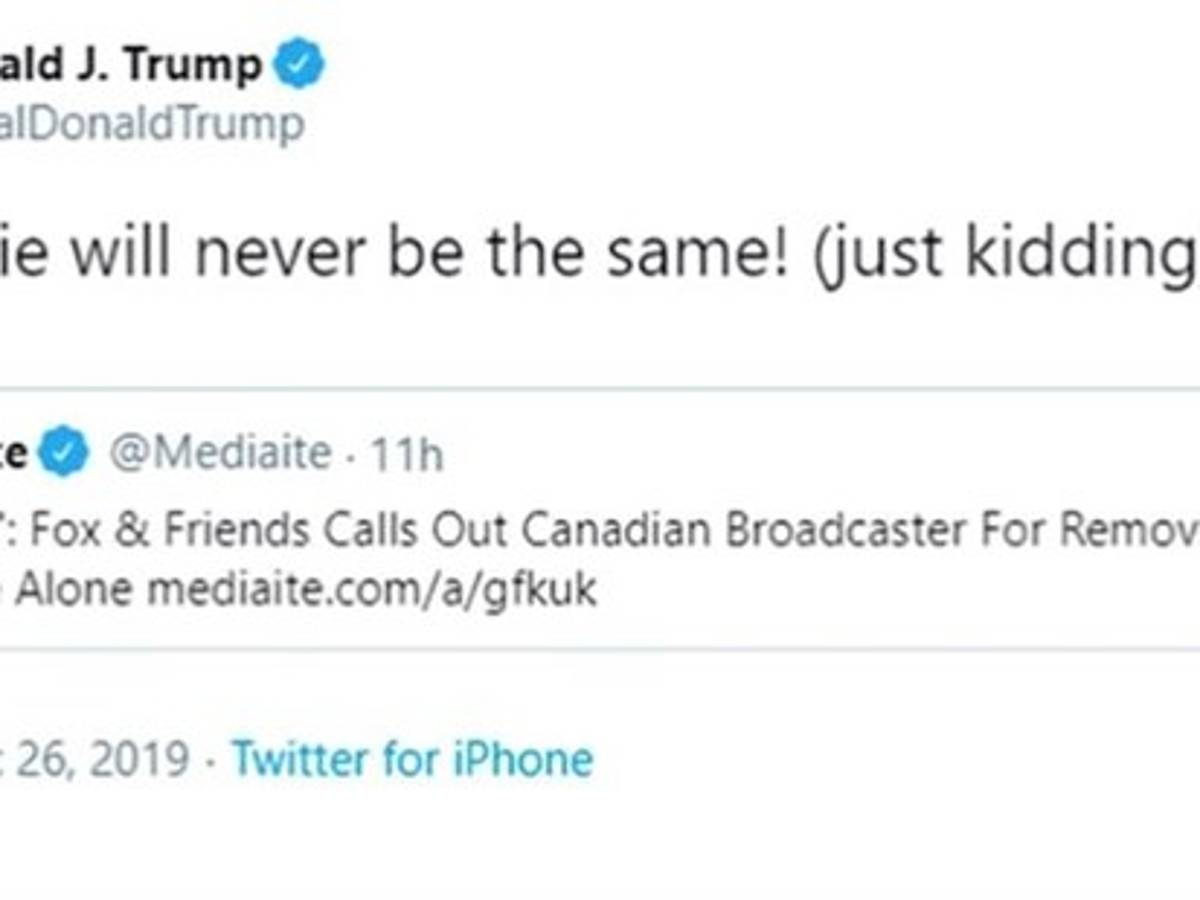 $!'Quitan' a Donald Trump de 'Mi pobre angelito 2'... al menos en Canadá