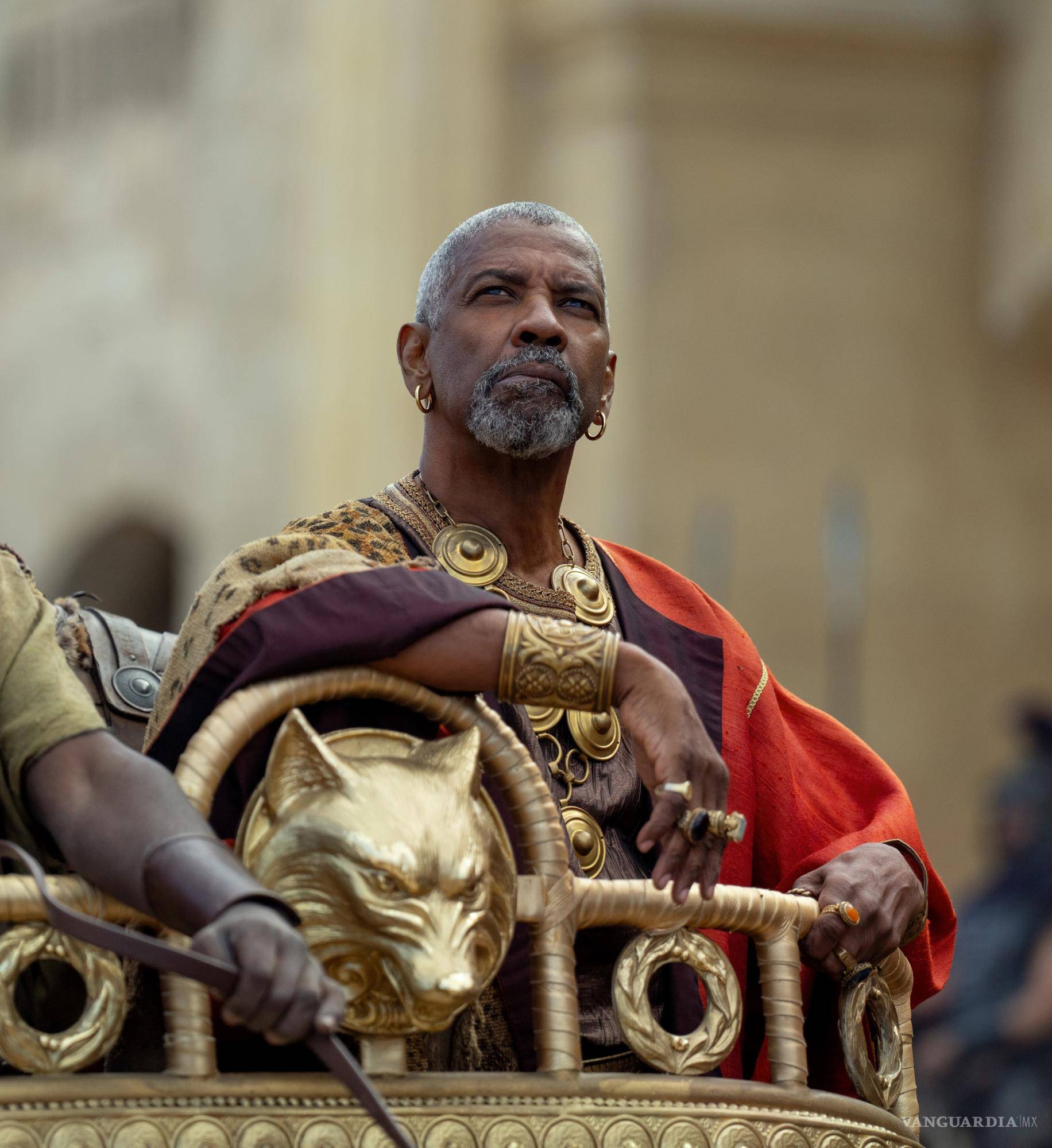 $!Denzel Washington plays Macrinus in Gladiator II from Paramount Pictures.