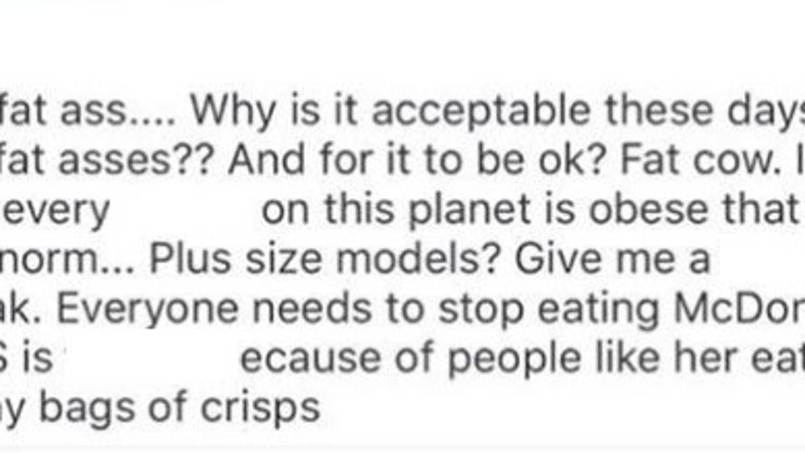 $!Llaman 'vaca gorda' a modelo 'plus' y así fue su respuesta