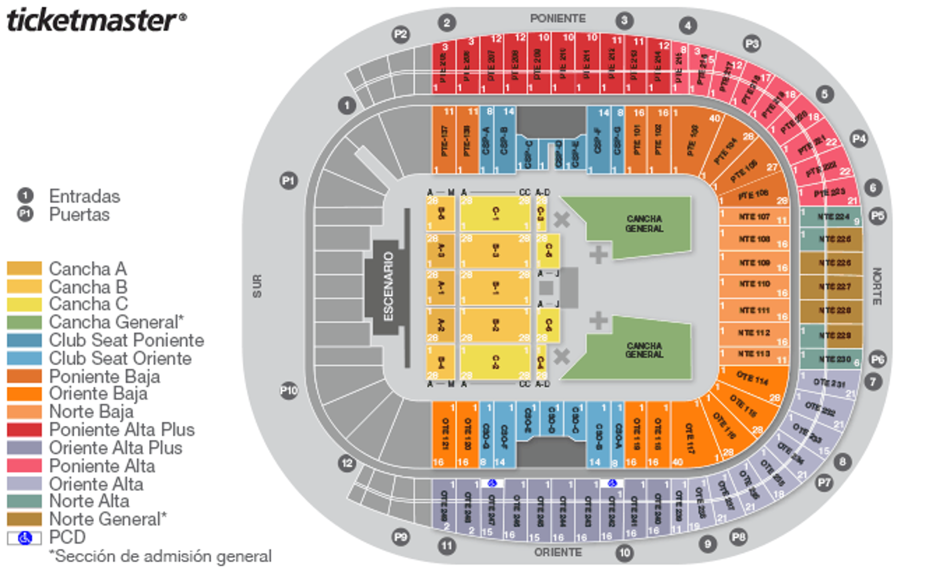 $!En el mapa original muestra las opciones de PCD, pero no fueron activadas.