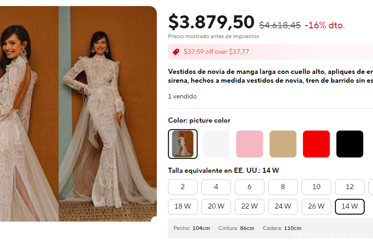 $!Vestido de novia de Ángela Aguilar es encontrado en AliExpress por este módico precio