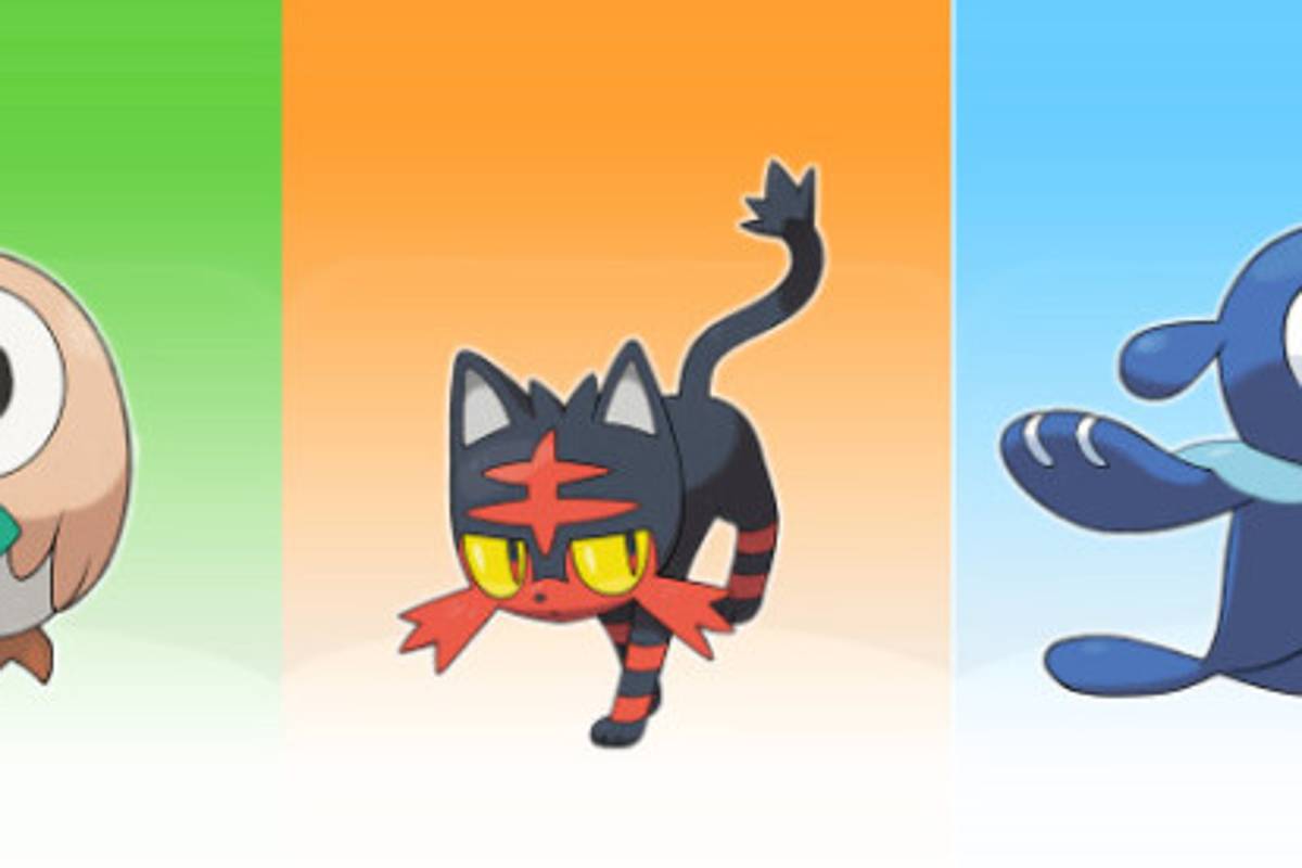 Nintendo presenta los pokémon iniciales en Pokemon Sun y Moon