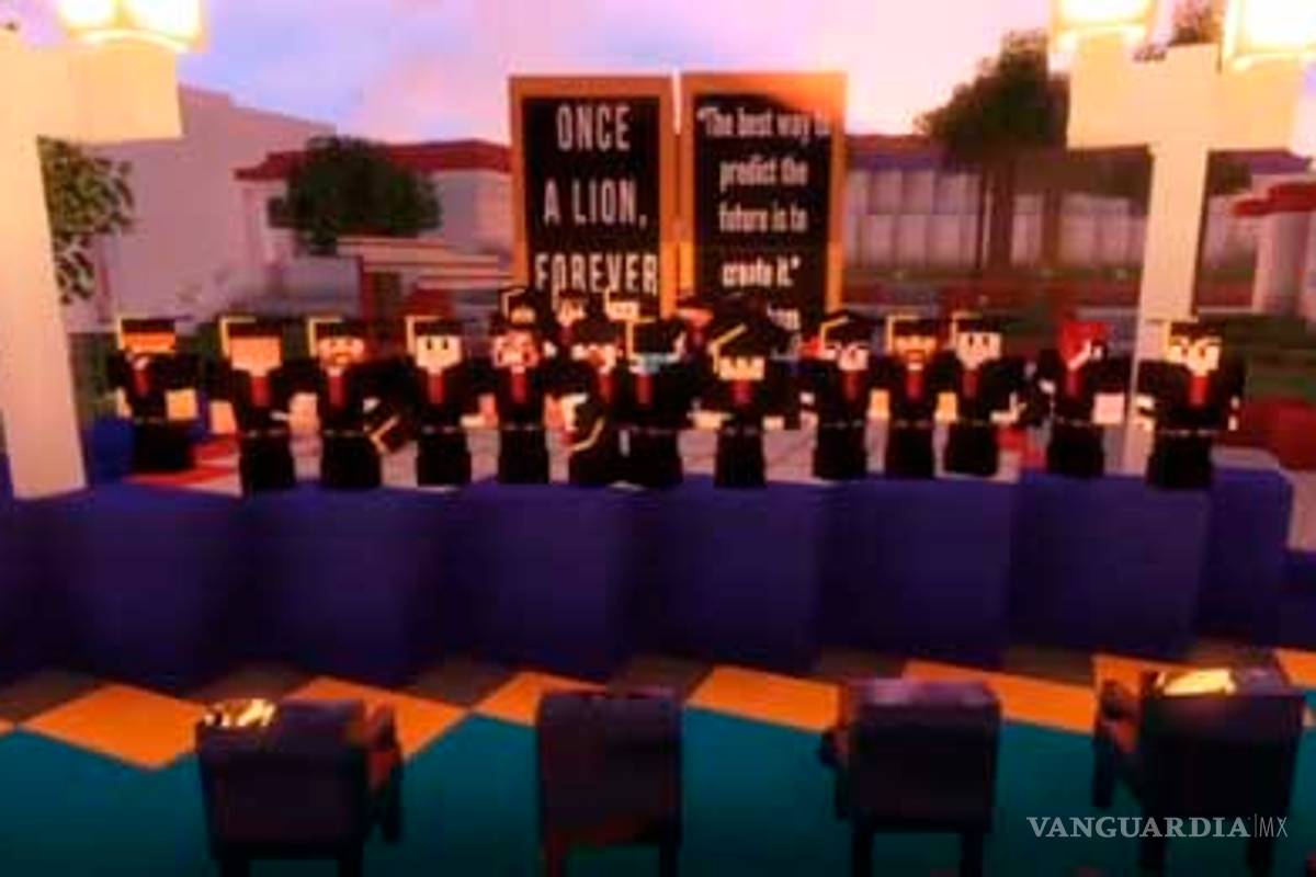 Estudiantes de Monterrey tienen una ceremonia de graduación poco común: en Minecraft