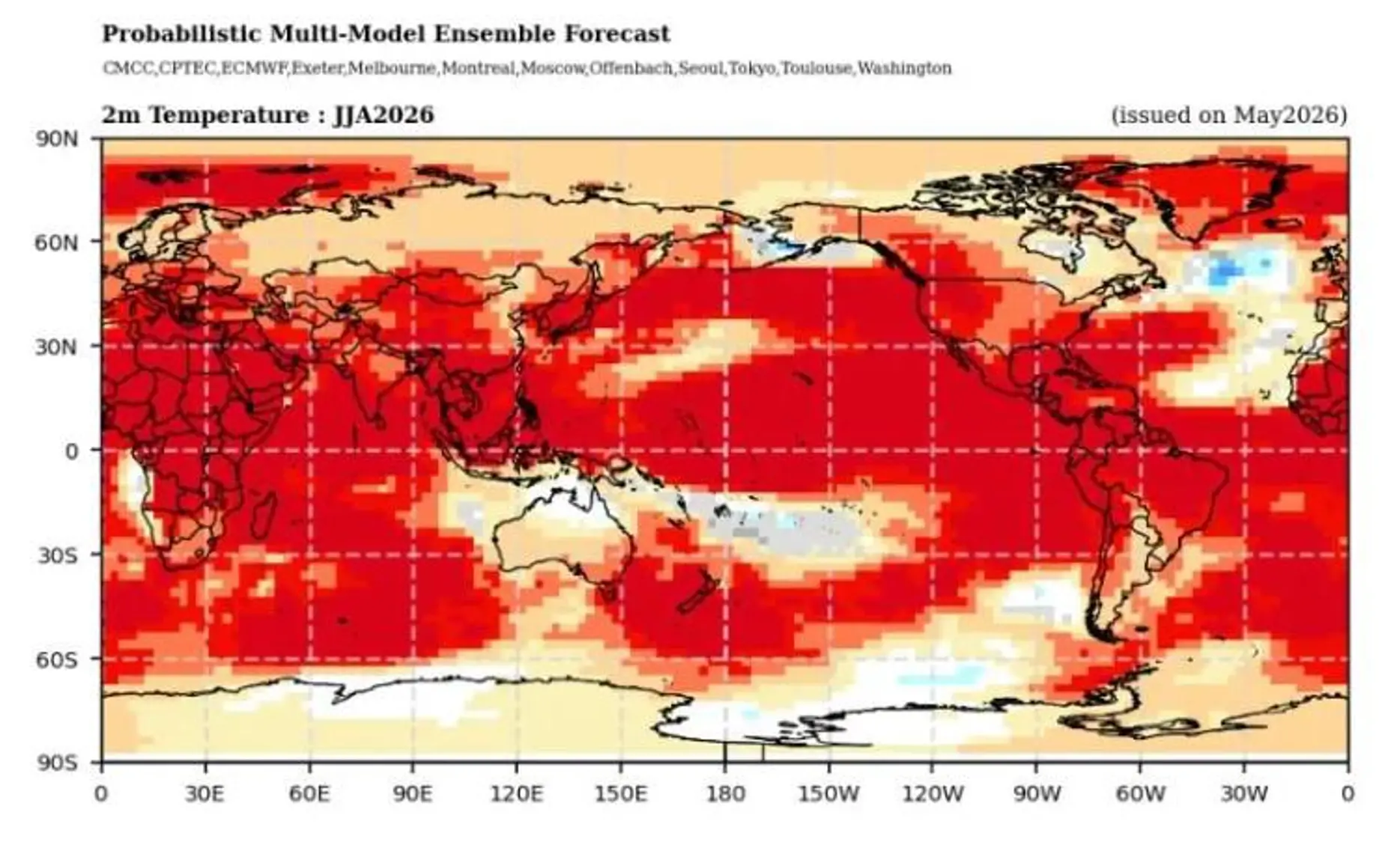 $!Se prevé que estos fenómenos meteorológicos extremos provoquen que las temperaturas oceánicas alcancen máximos históricos.