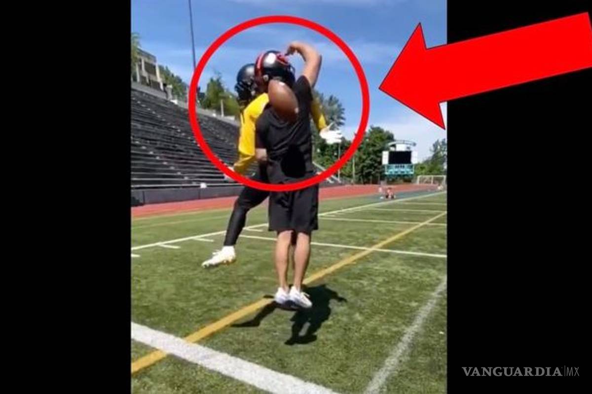 La impresionante atrapada de un jugador de futbol americano (video)