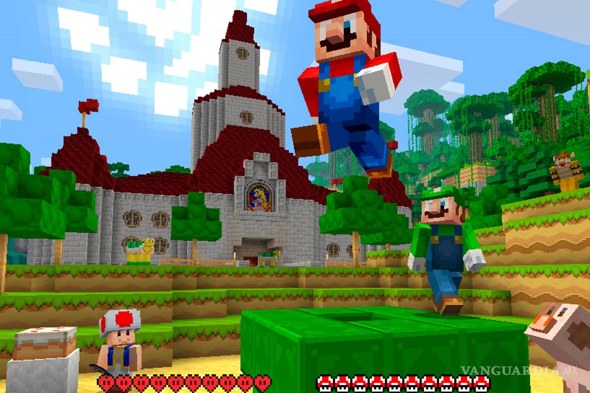 Super Mario llega al mundo de Minecraft