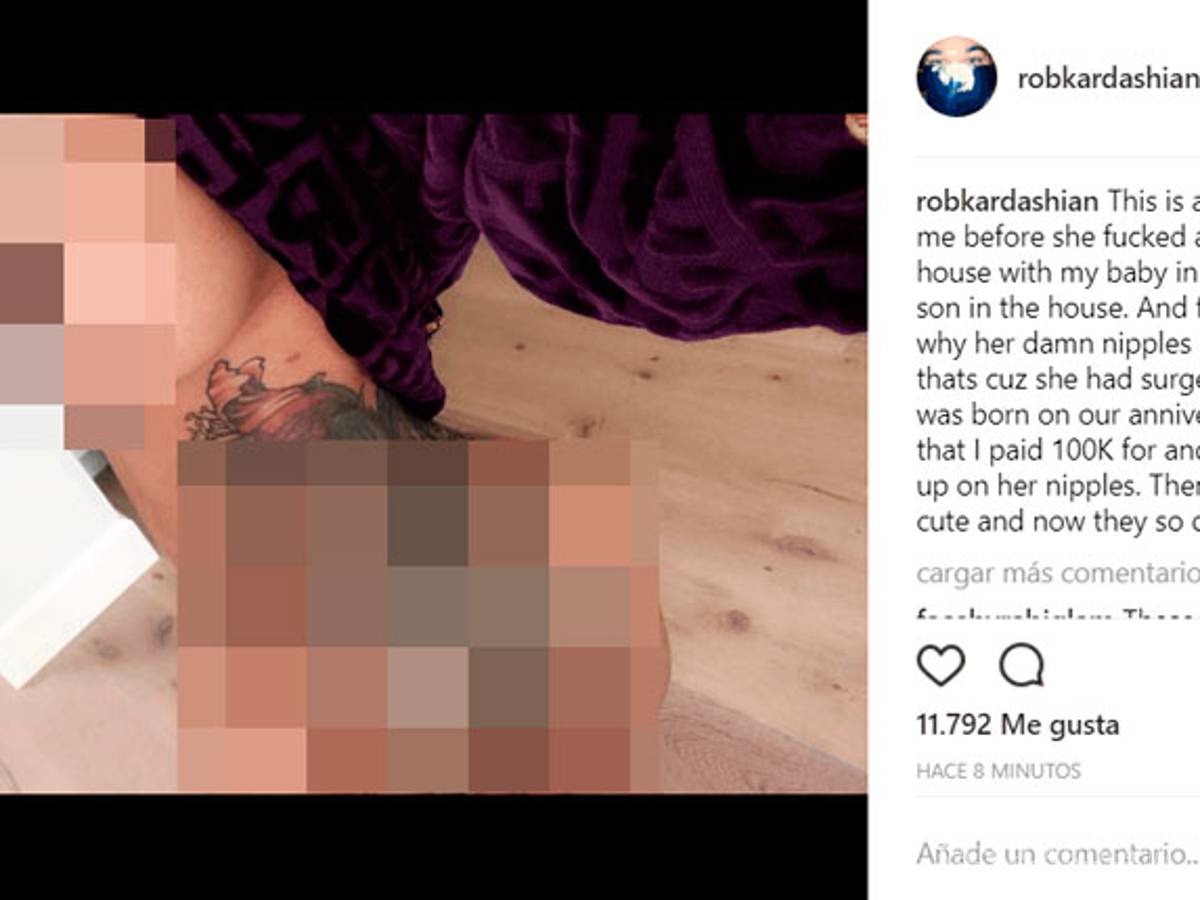 $!Rob Kardashian 'quema' a su ex Blac Chyna difundiendo material sexual de ella