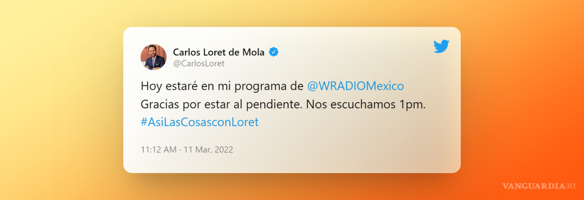 $!Carlos Loret de Mola regresó a W Radio después de una semana sin presentarse; “han sido días complicados”