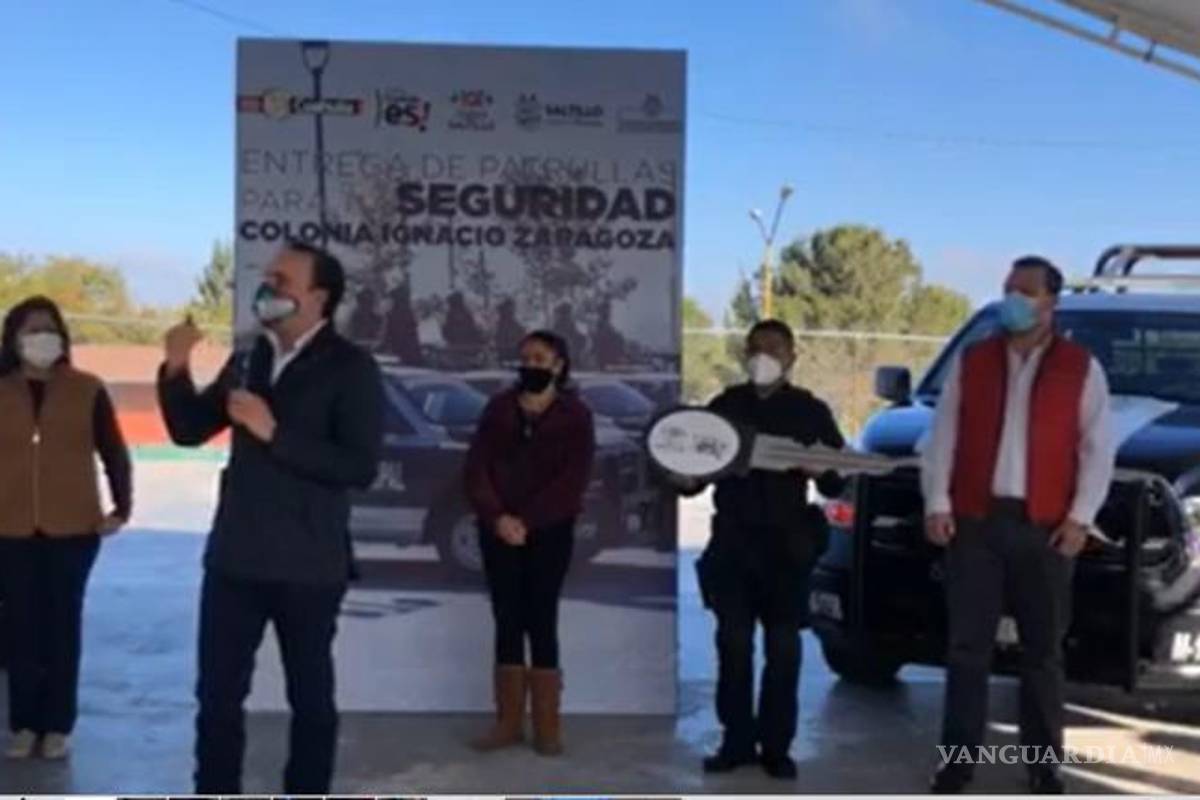 Entrega municipio de Saltillo más patrullas para seguridad pública