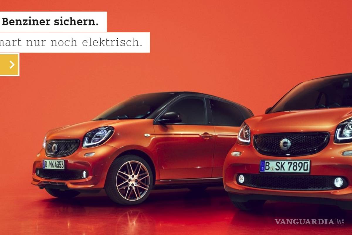 $!Smart dejará la gasolina, pone fecha al fin de motores de combustión