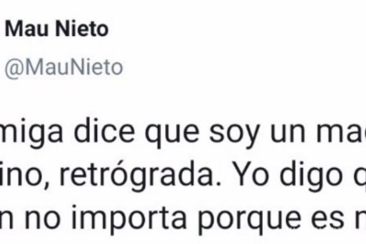 En Twitter tunden a Mau Nieto por quejarse del feminicidio de Fátima