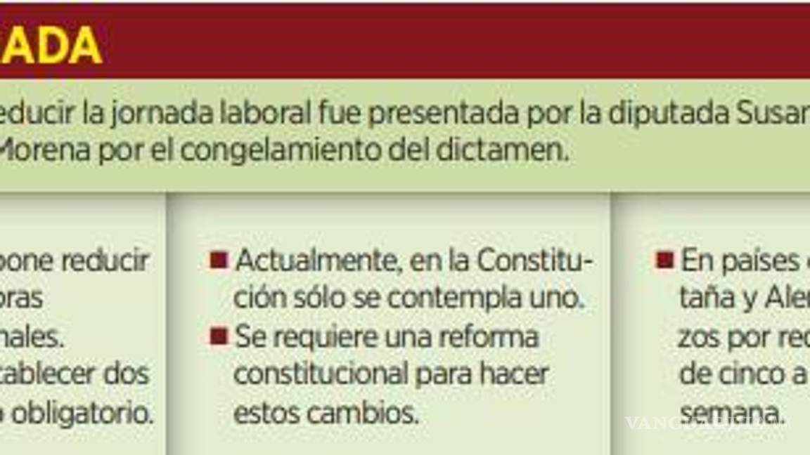 $!Buscan destrabar propuesta de jornada de 40 horas a la semana
