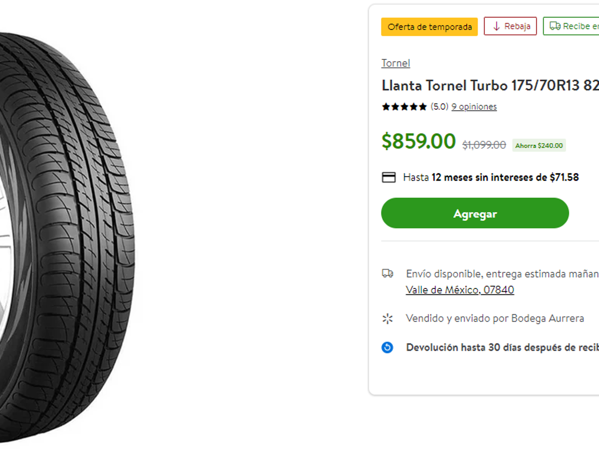 $!Goodyear, Continental, Yokohama... Estas son las mejores promociones de llantas que tiene Bodega Aurrera durante ‘El Gran Remate’