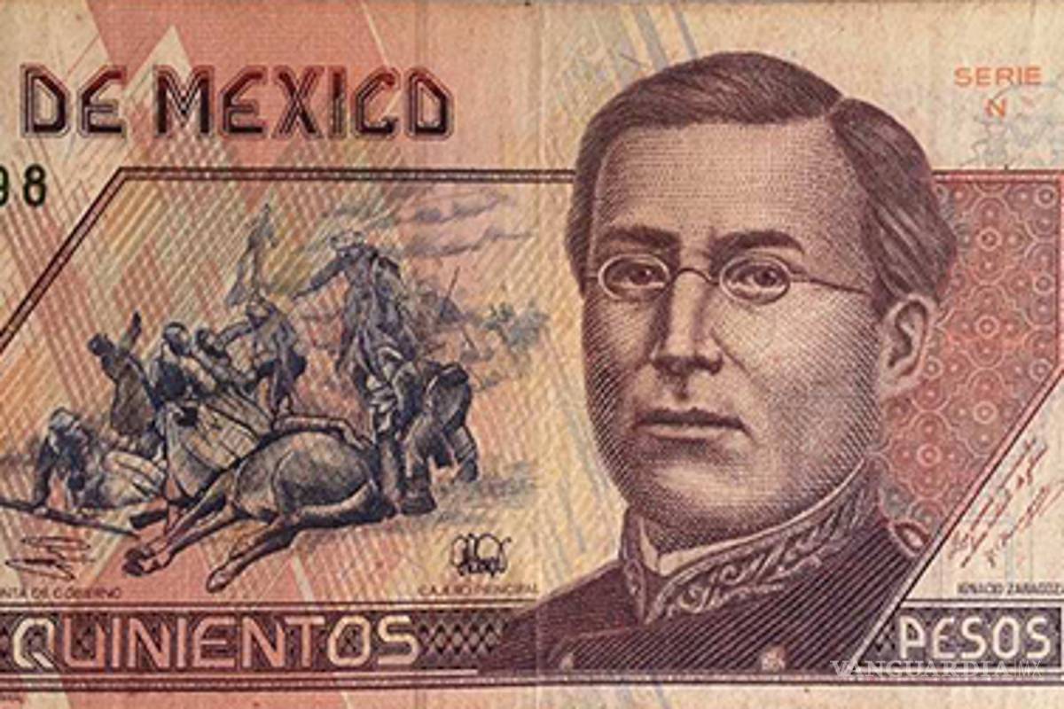 Billete de 500 pesos de Ignacio Zaragoza se vende en casi 2 mil