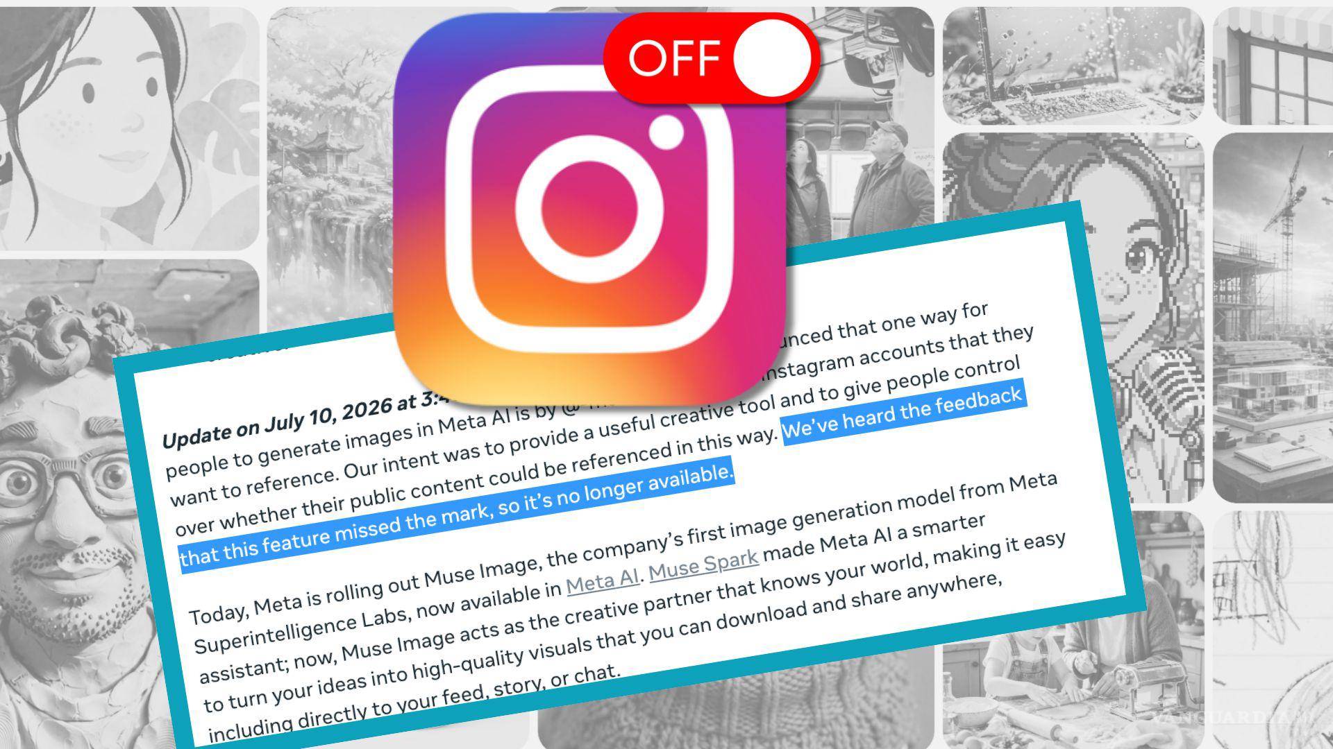 ¿Tus fotos de Instagram disponibles para la IA? Meta lo activó con Muse Image y luego lo canceló