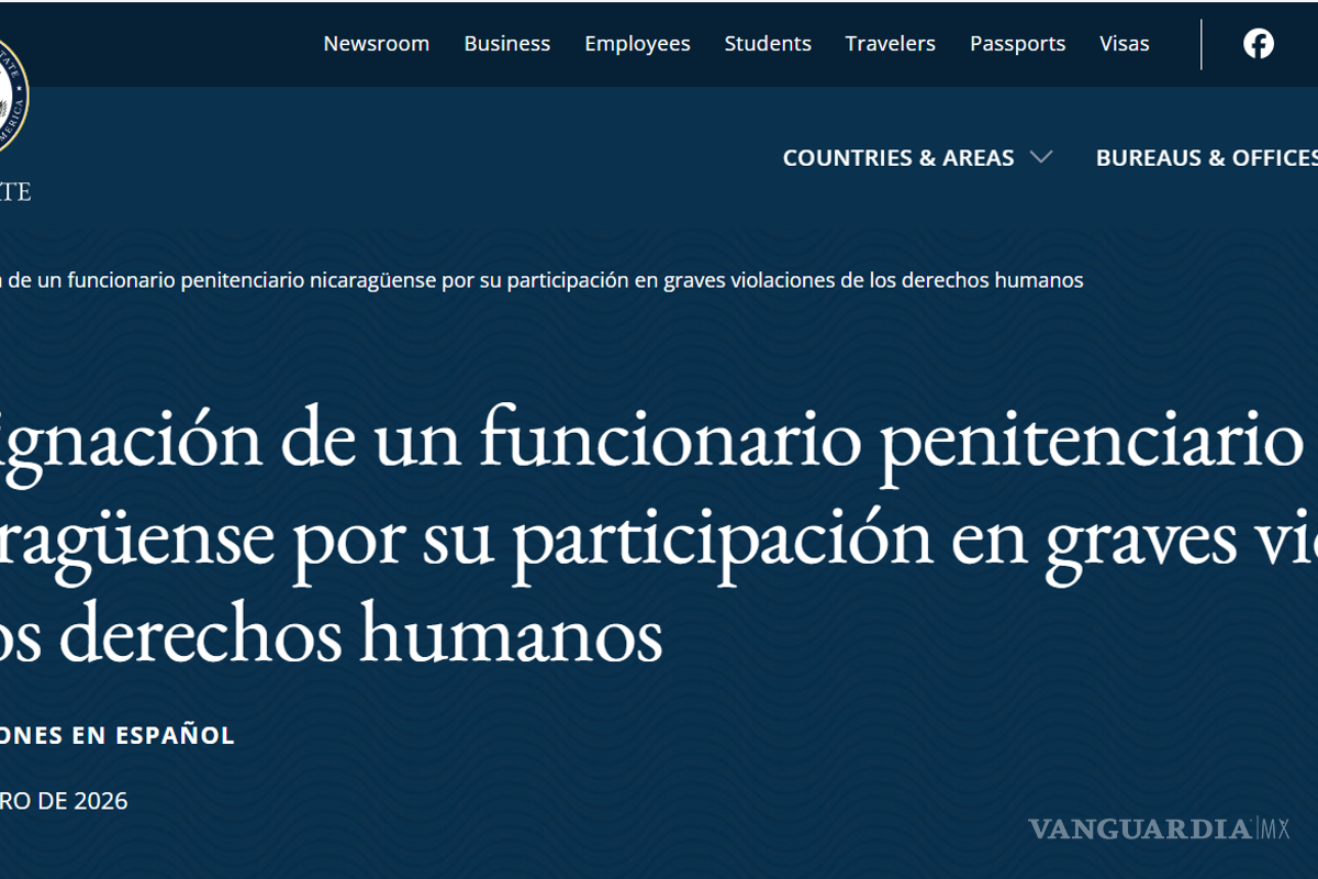$!EU sanciona a director de prisión de máxima seguridad de Nicaragua por violación de derechos humanos