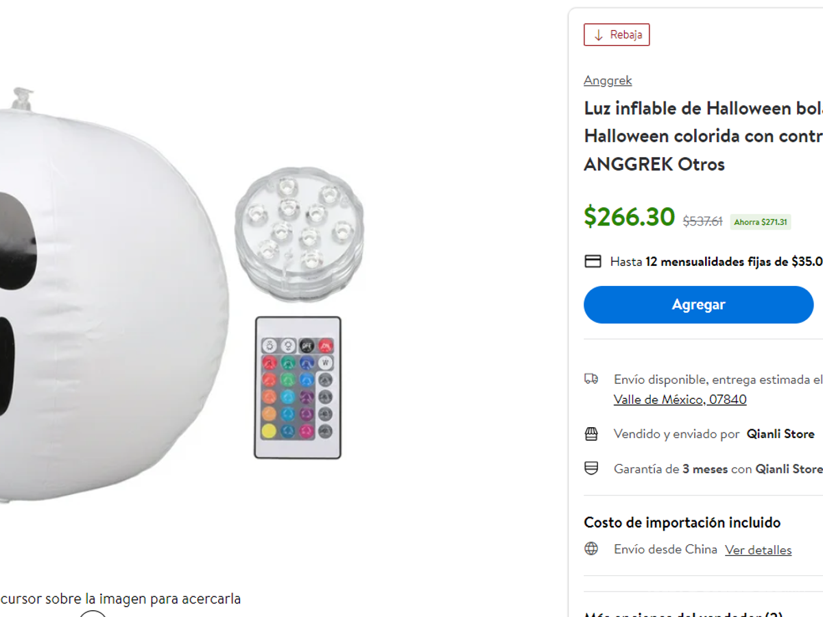 $!Walmart adelanta Halloween con grandes descuentos en decoraciones inflables; estas son las mejores ofertas