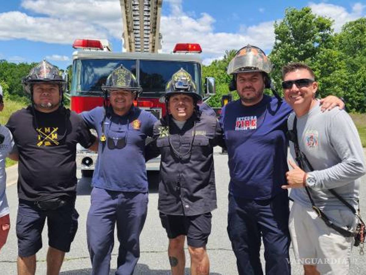 $!El curso en Greensboro, Carolina del Norte, permitió a bomberos mexicanos acceder a una formación de alto nivel en técnicas especializadas para combatir incendios estructurales.