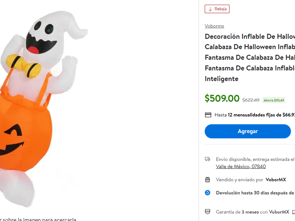 $!Walmart adelanta Halloween con grandes descuentos en decoraciones inflables; estas son las mejores ofertas