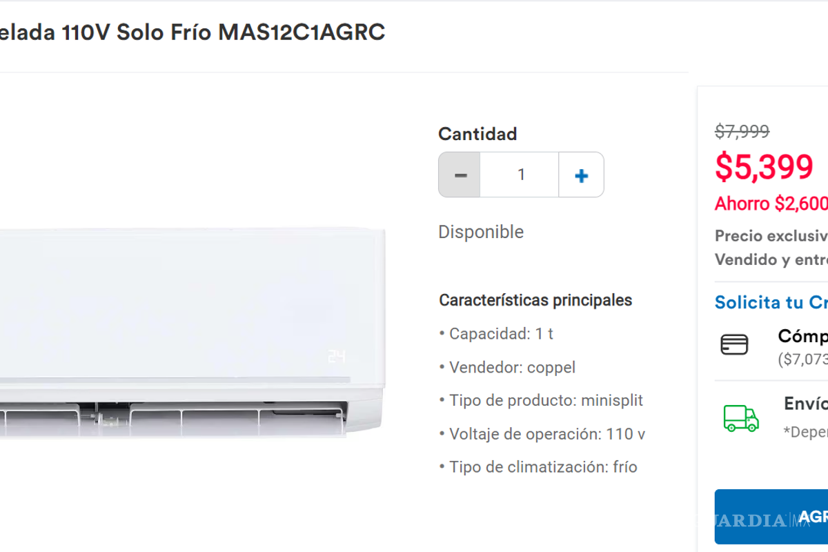 $!Coppel: Estos son los aires acondicionados con los mejores descuentos para enfrentar el calor de la Canícula