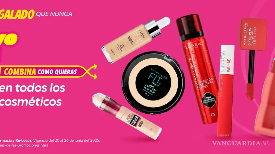 $!Soriana lanza promoción 4x2 en maquillaje Maybelline, Revlon, L’Oréal Paris y más por Julio Regalado
