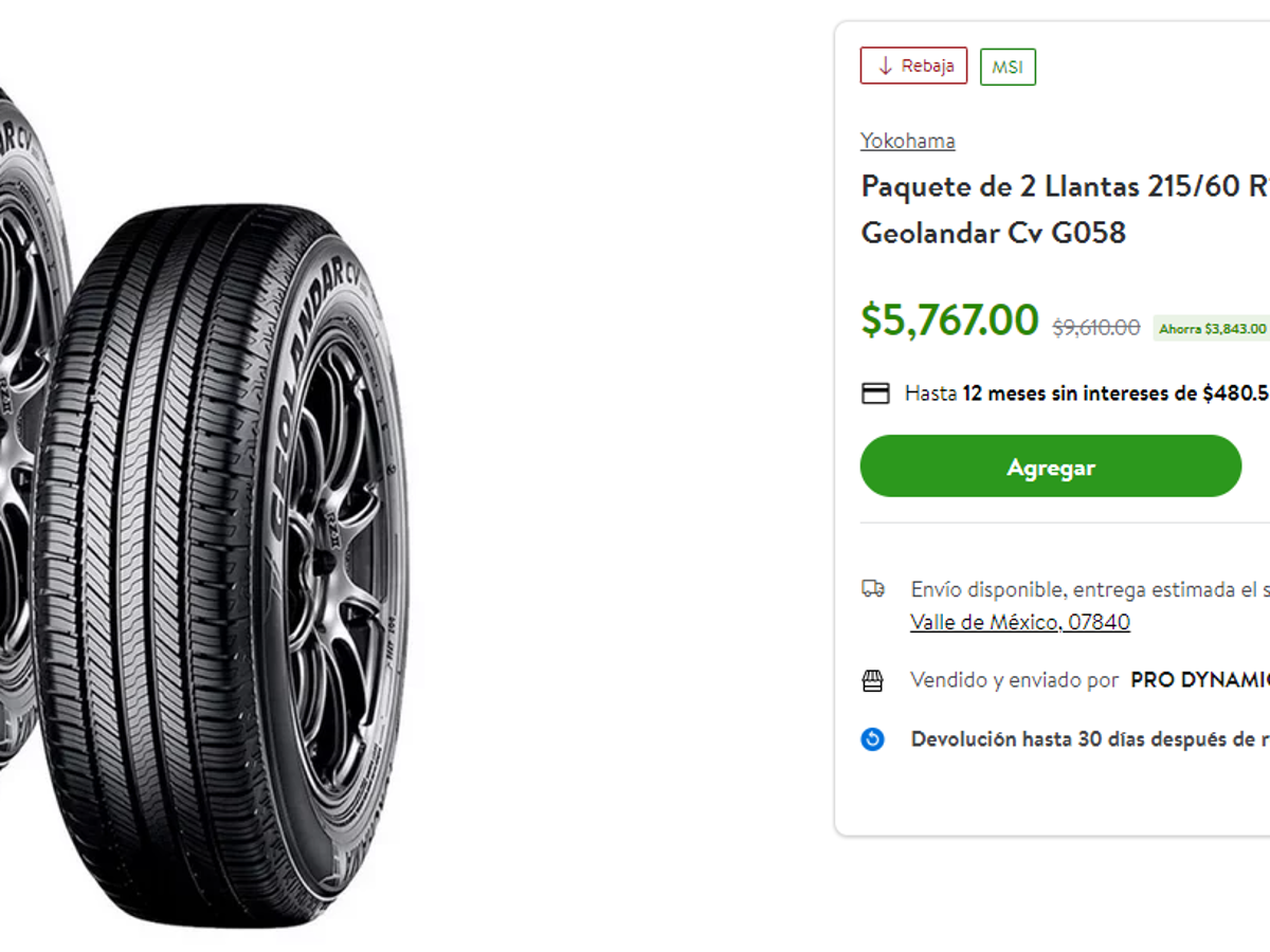 $!Goodyear, Continental, Yokohama... Estas son las mejores promociones de llantas que tiene Bodega Aurrera durante ‘El Gran Remate’
