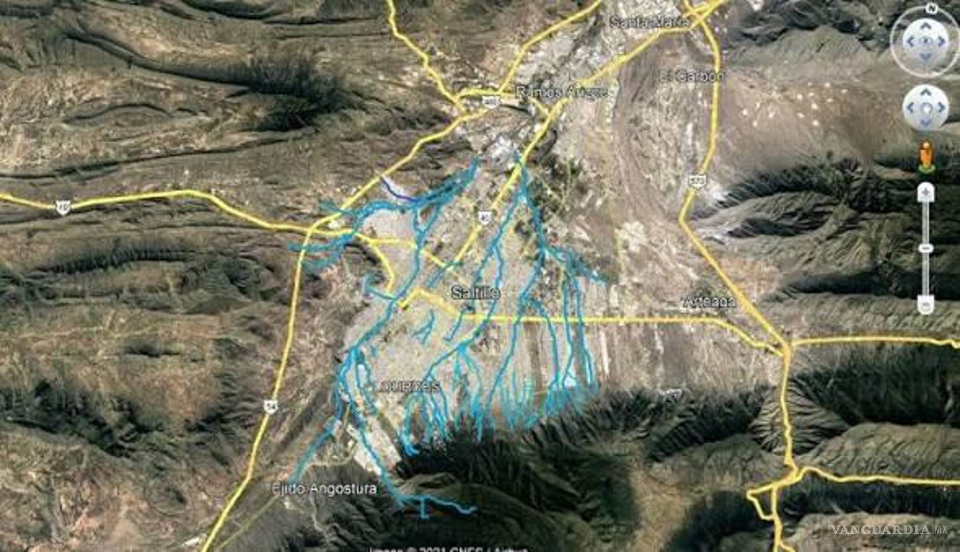 $!Los arroyos que alguna vez dieron vida a Saltillo hoy permanecen entubados o cubiertos por el pavimento. Sin embargo, cada temporada de lluvias recuerdan el curso que durante siglos siguieron de manera natural.