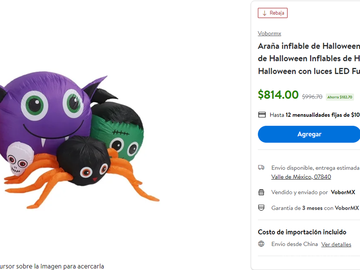 $!Walmart adelanta Halloween con grandes descuentos en decoraciones inflables; estas son las mejores ofertas