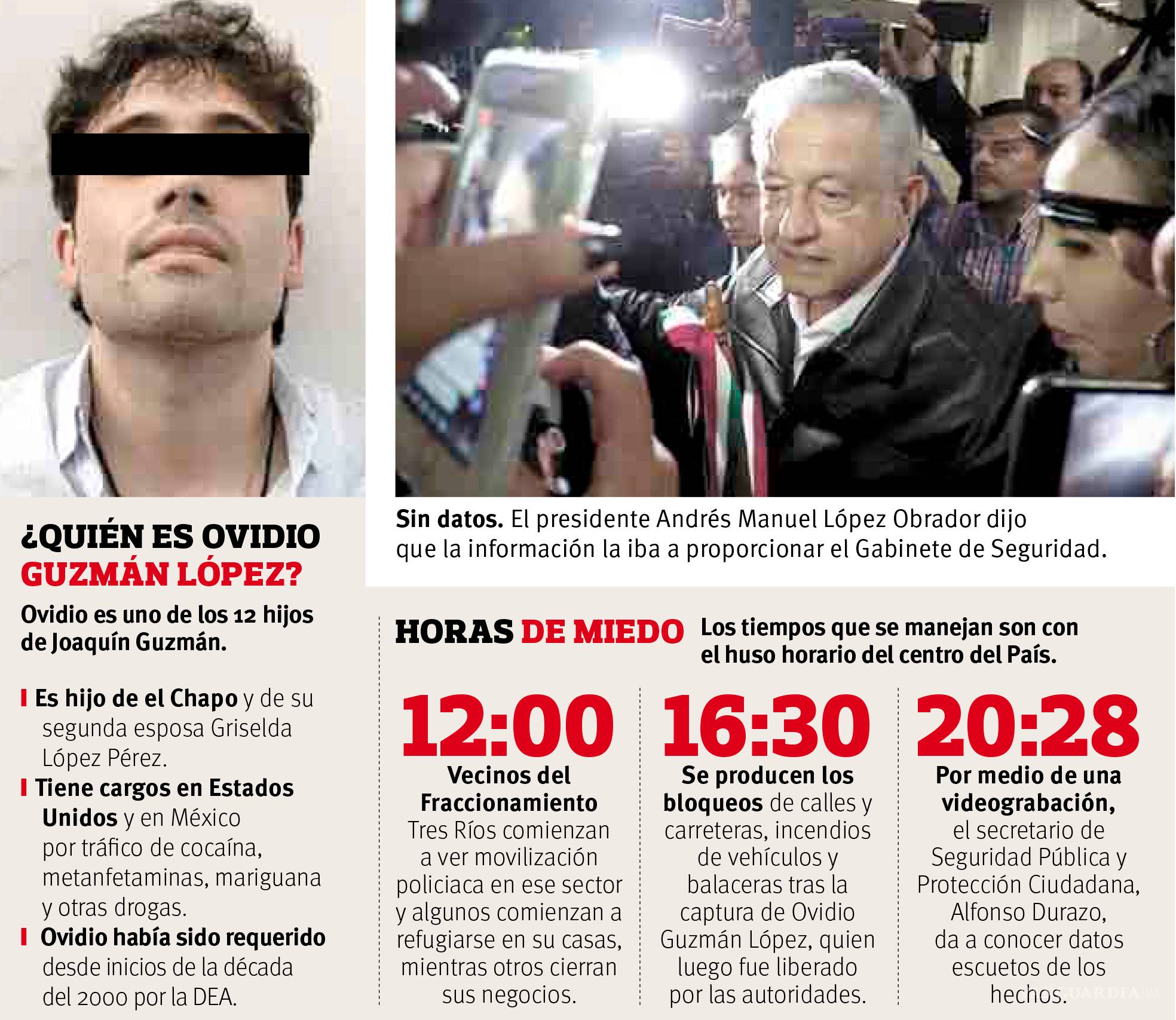 $!AMLO cede y libera al hijo del "Chapo" Guzmán; el narco manda: Desatan delincuentes terror en Culiacán