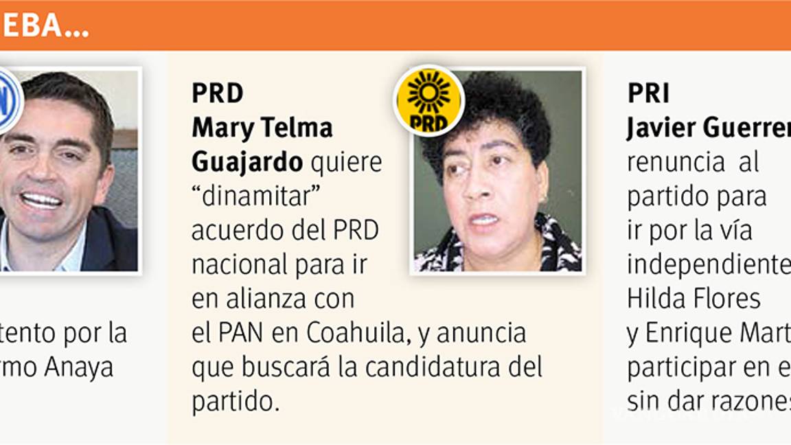 $!Selección de candidatos a la Gubernatura de Coahuila estalla pugnas internas entre militantes