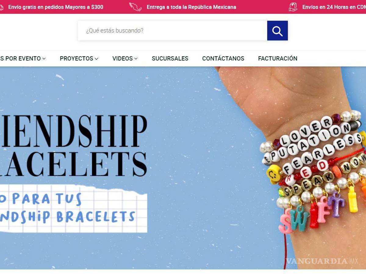 $!Popular tienda de bisutería lanza a la venta ‘kits’ para fabricar friendship bracalets previo al concierto de Taylor Switf en Ciudad de México.