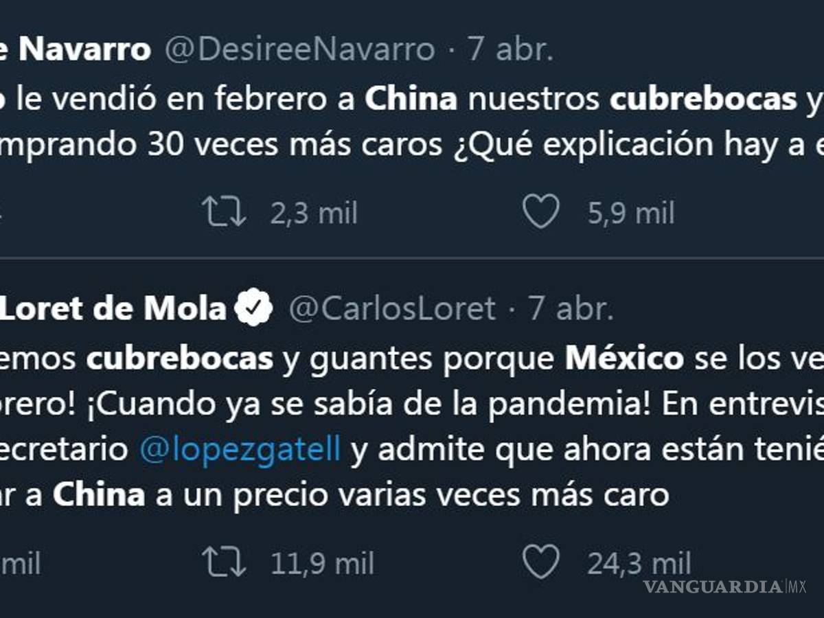 $!"¿Debieron parar?", cuestionan en redes tras declaración de López-Gatell sobre venta de cubrebocas a China