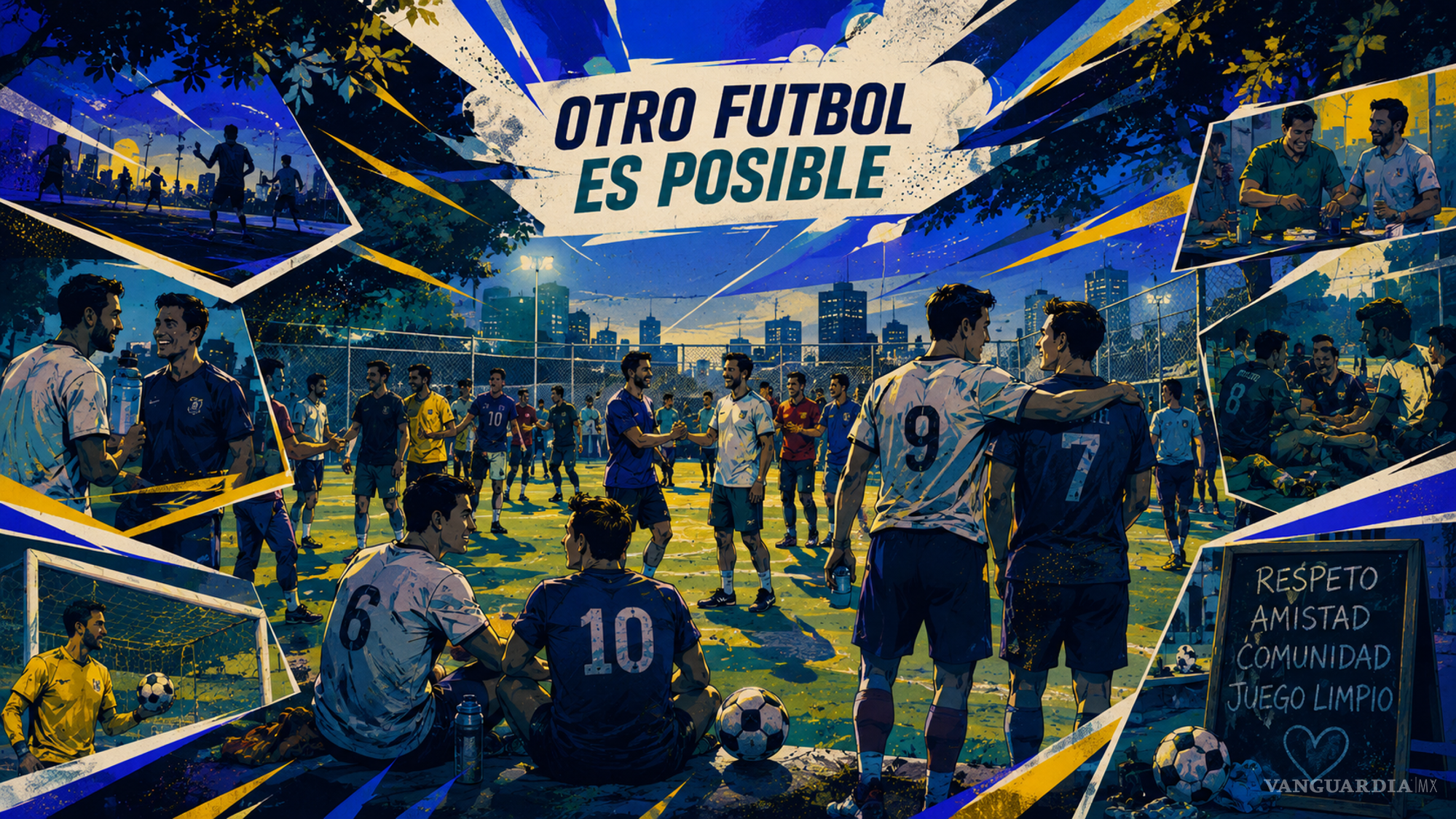 $!Más allá de los insultos, las patadas y los golpes, el futbol amateur también puede ser comunidad. La cancha, si se juega de otra manera, puede convertirse en un espacio de encuentro y no de violencia.