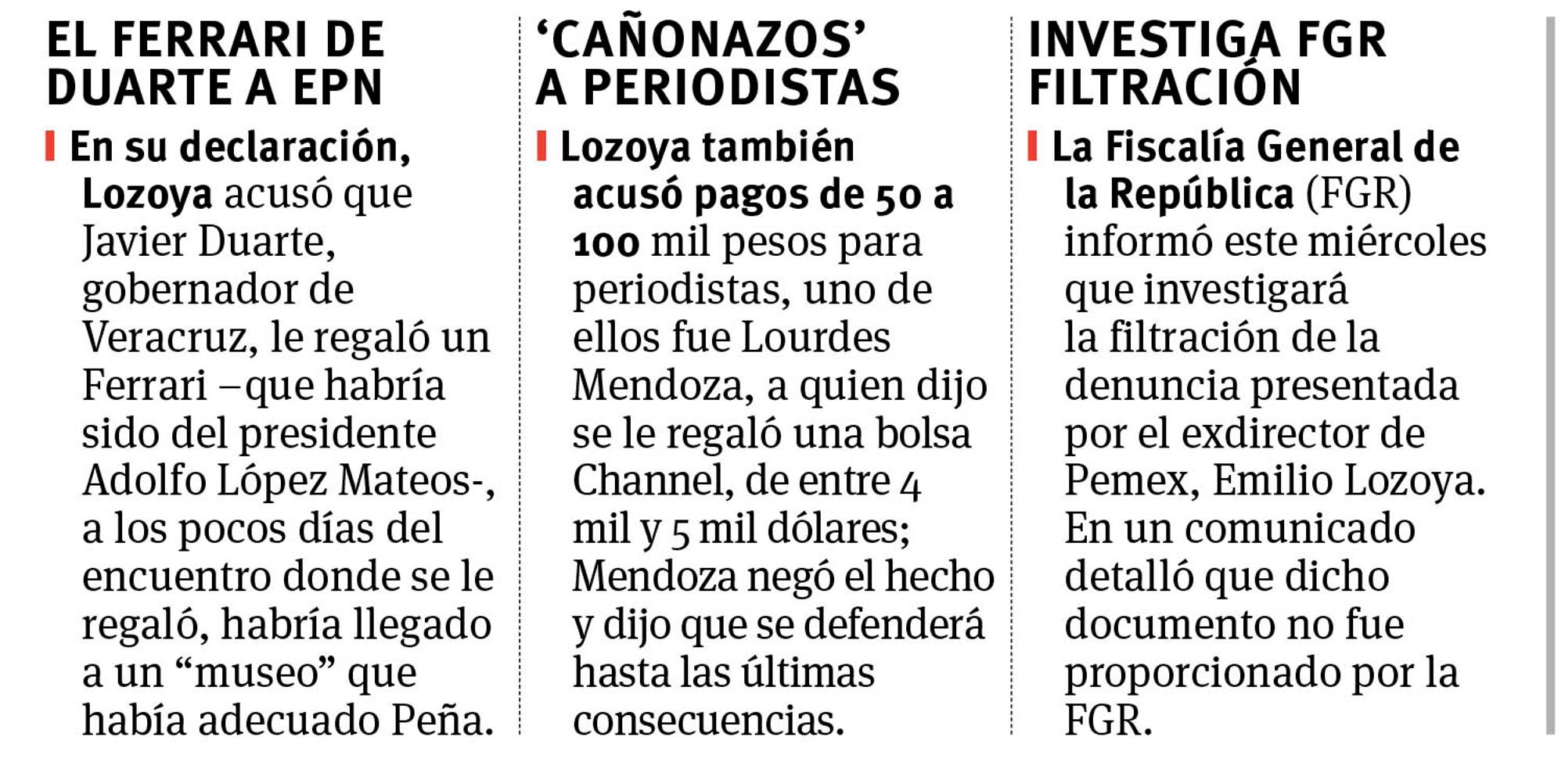 $!‘Embarra’ Lozoya a EPN, Videgaray, Salinas, FCH, senadores del PAN… declara acuerdos oscuros que él presenció o conoció