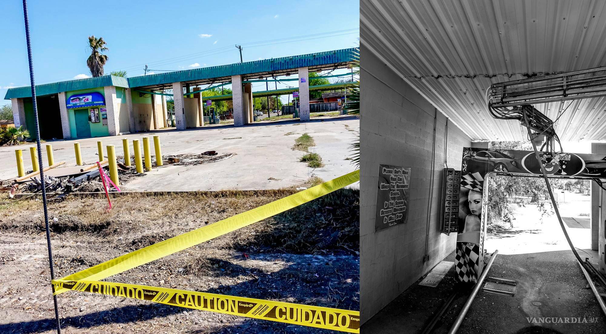 $!Otra propiedad comercial en la cartera del ex tesorero de Coahuila Villarreal Hernández. Este lavado de autos se encuentra en medio de cadenas de comida rápida y negocios locales junto a la Interestatal 69 en Brownsville. Los fiscales intentaron decomisarlo, pero finalmente acordaron dejar que la empresa de Villarreal Hernández, Peninsula South Padre LLC, se quedara con él.